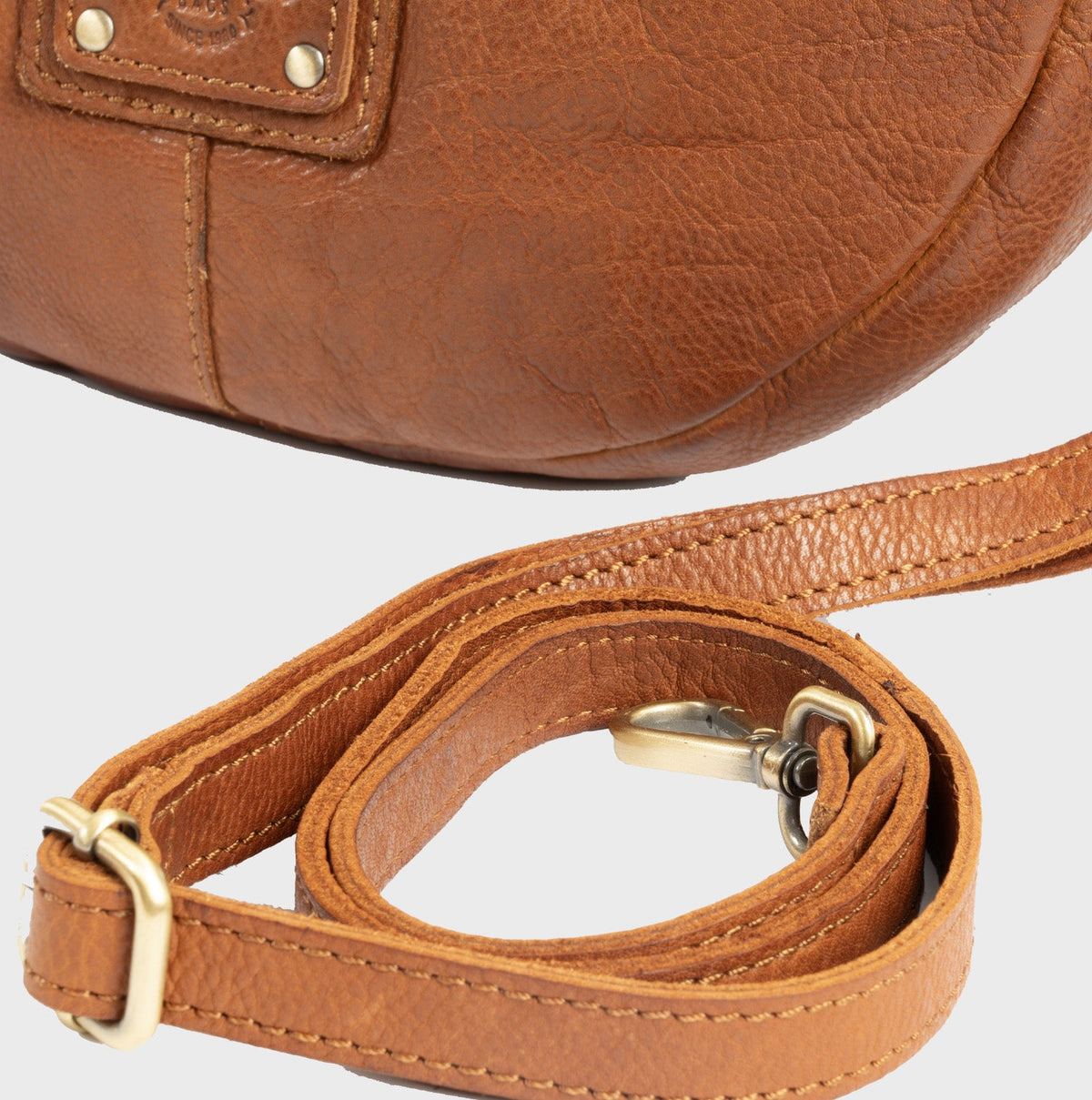 Bolso de hombro de piel natural - Cuero