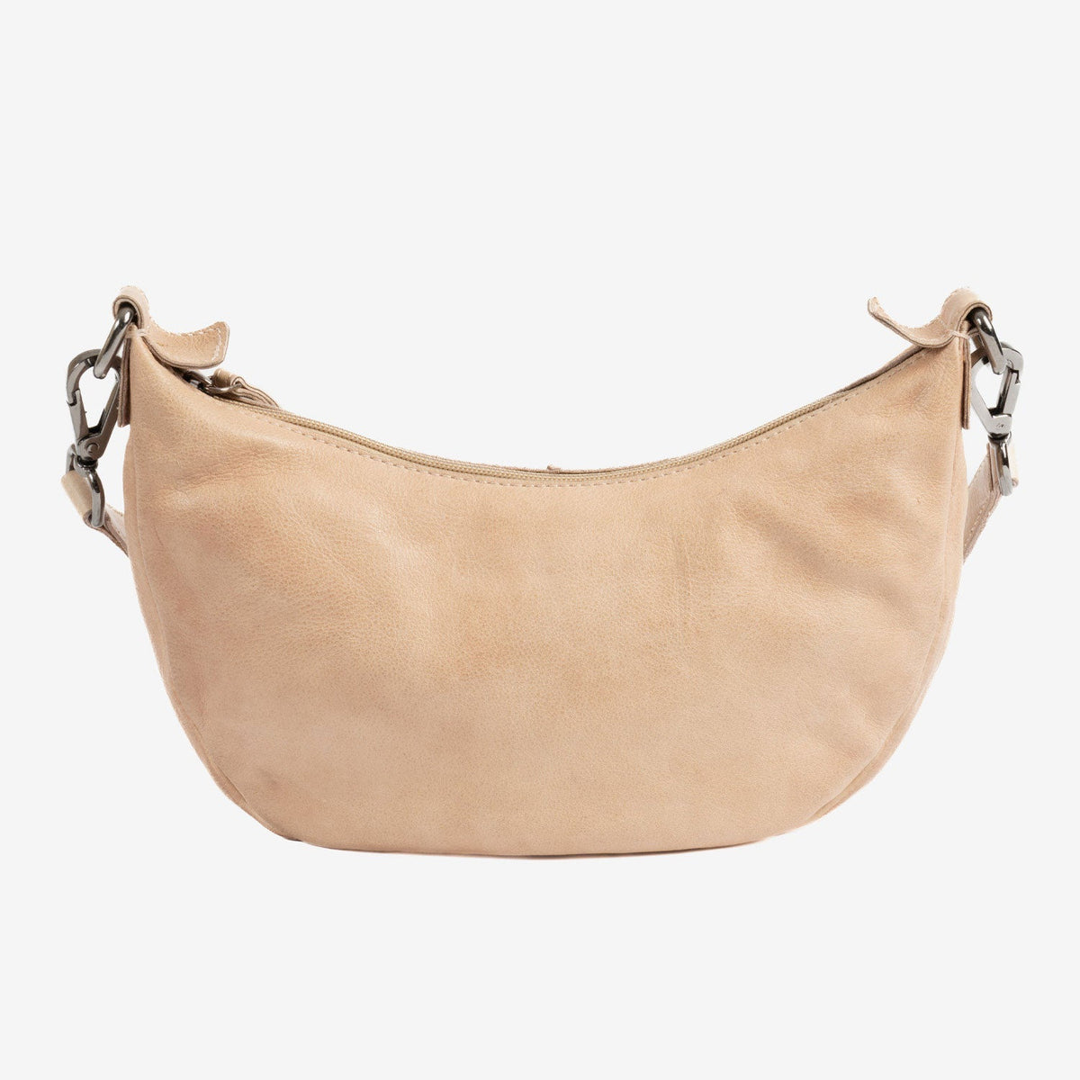 Bolso de hombro de piel natural - Camel