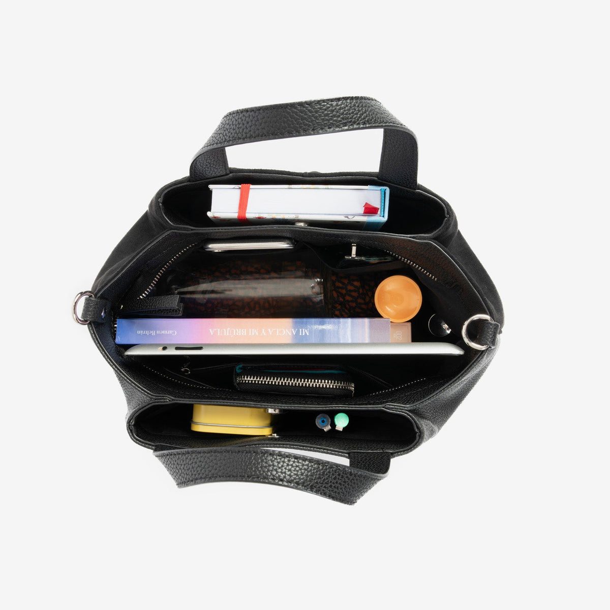Bolso de mano con bandolera Copenhague - Negro