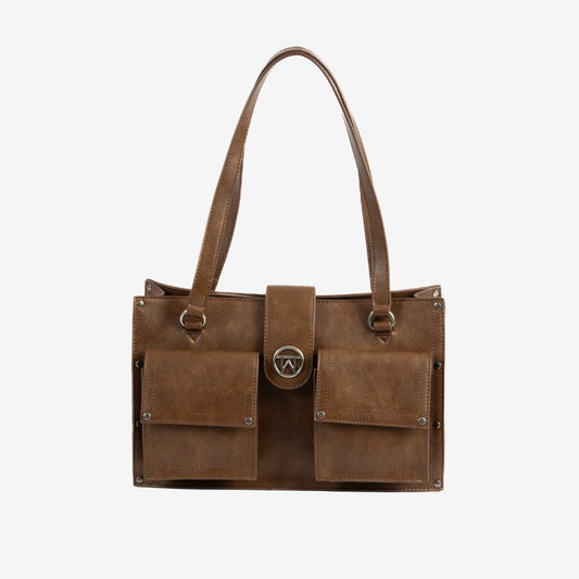 Bolso de hombro Riaza - Marrón