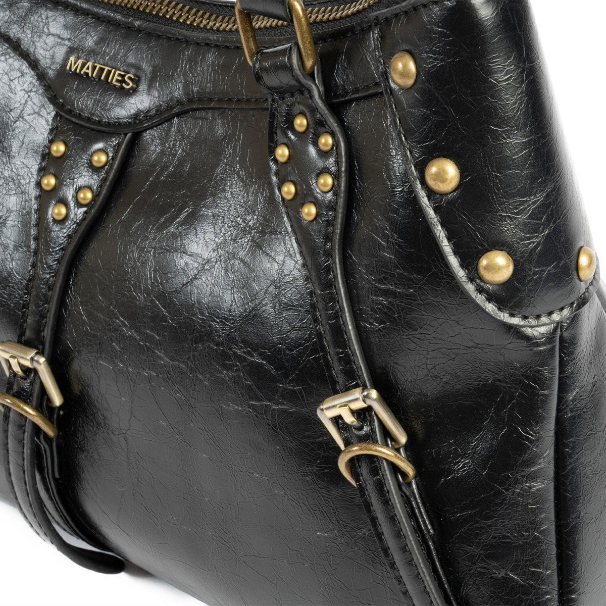 Bolso de hombro con bandolera Bergen - Negro