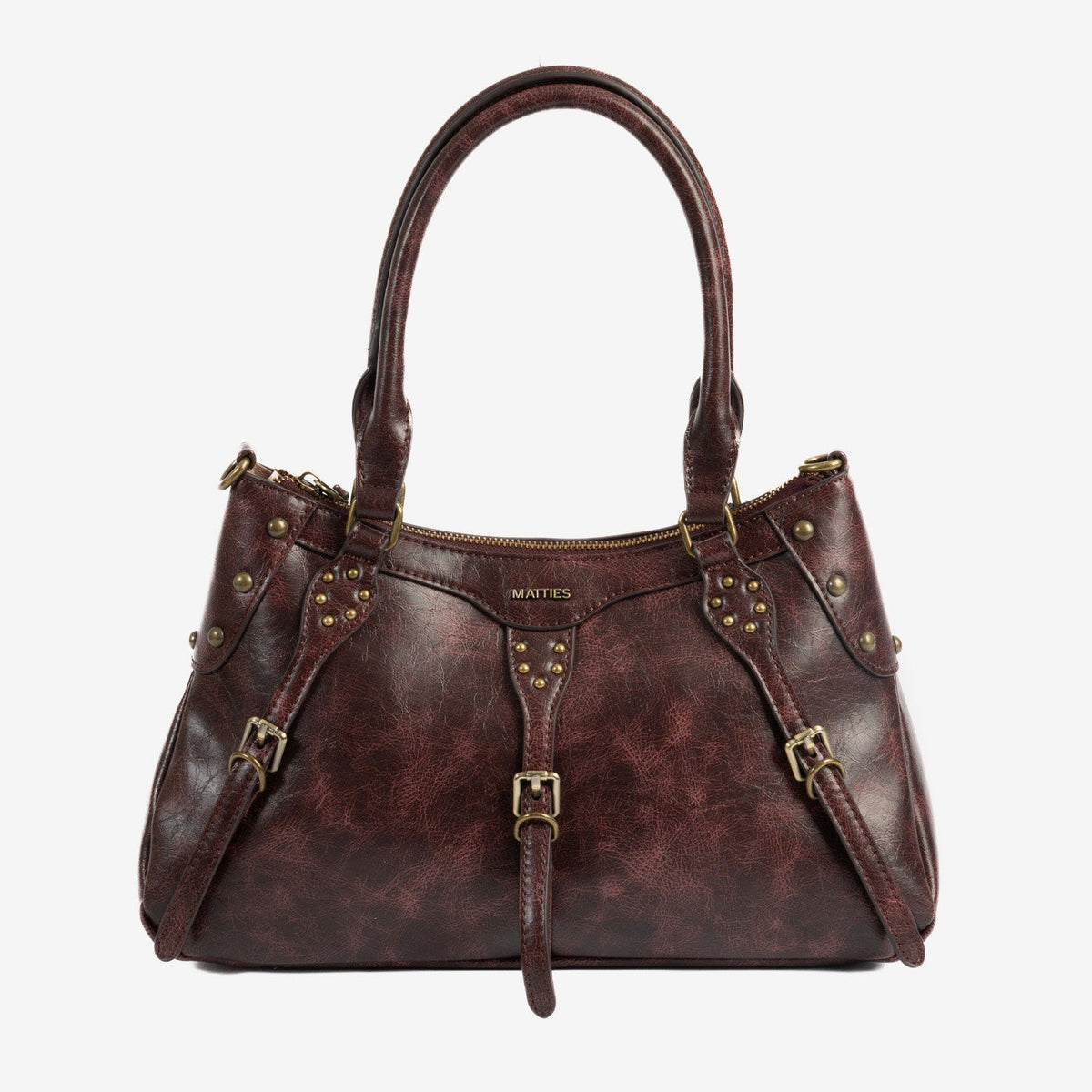 Bolso de hombro con bandolera Bergen - Burdeos