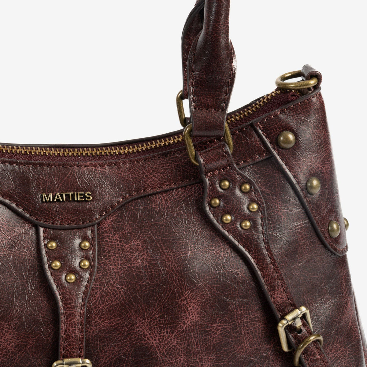 Bolso de hombro con bandolera Bergen - Burdeos