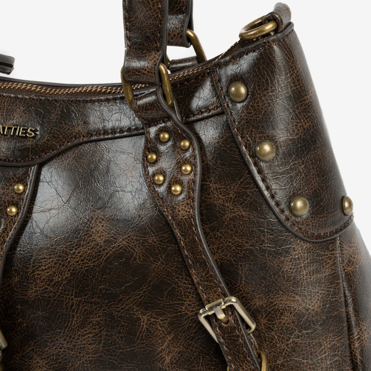 Bolso de hombro con bandolera Bergen - Marrón