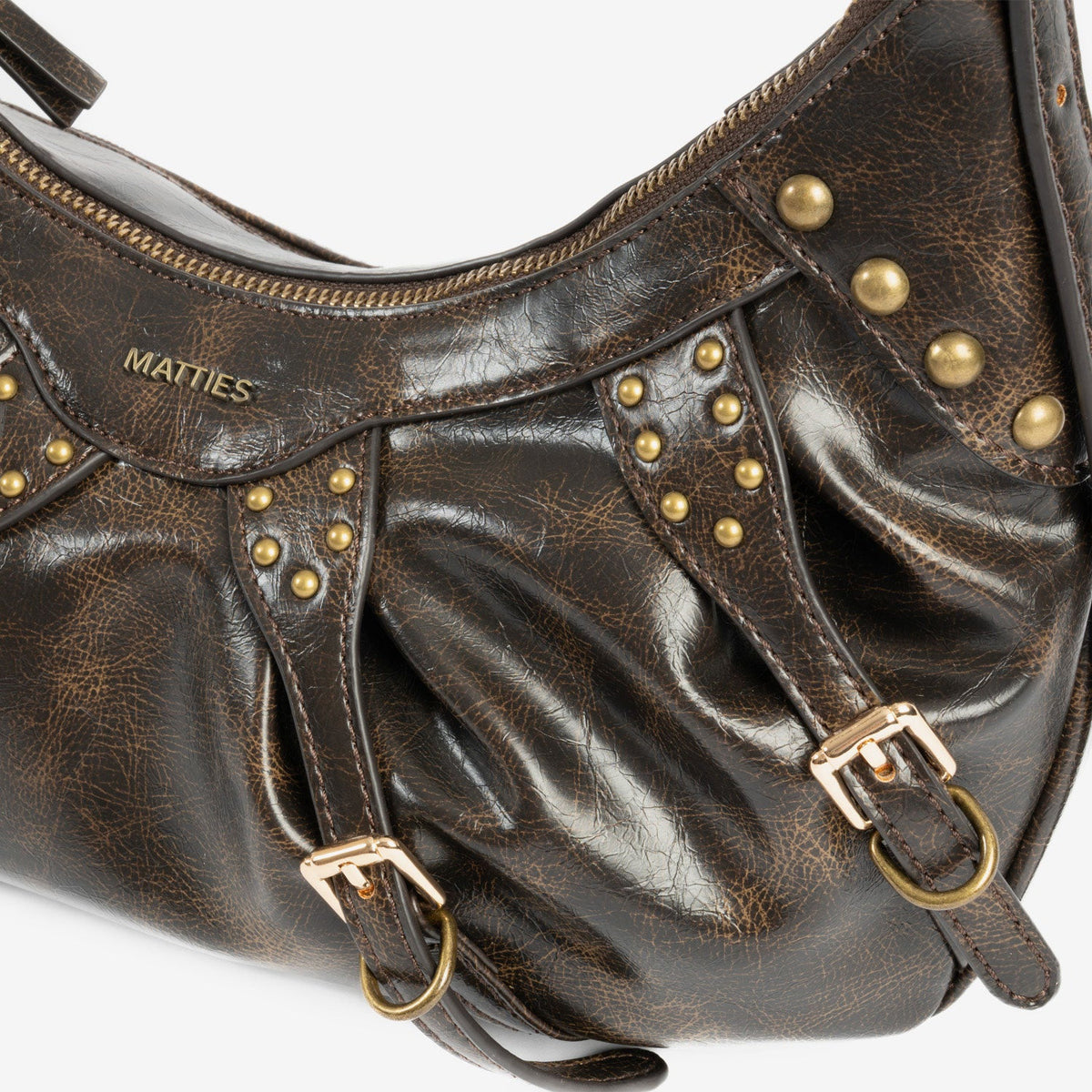 Bolso de hombro Bergen - Marrón
