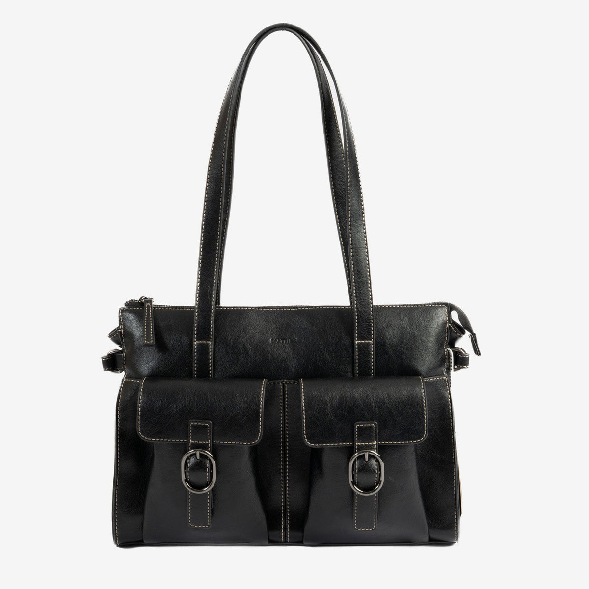 Shopper con cremallera Riga - Negro
