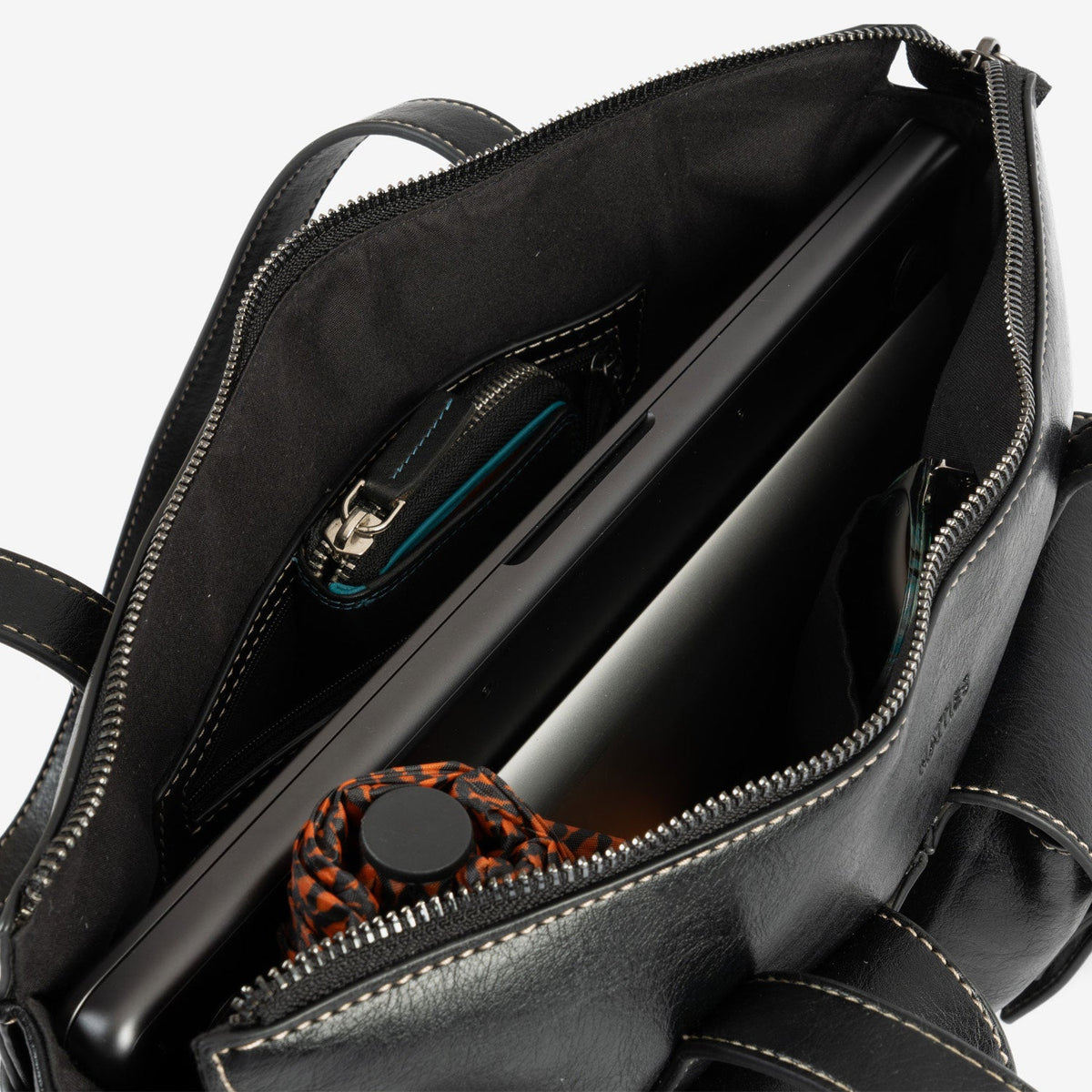 Shopper con cremallera Riga - Negro