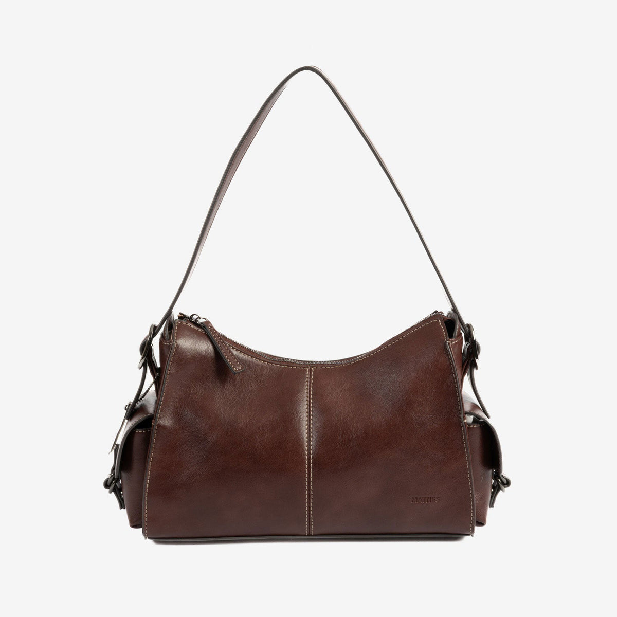 Bolso de hombro con bandolera Riga - Marrón