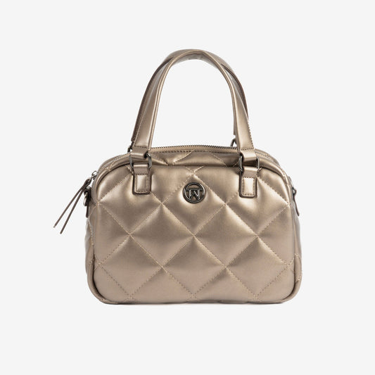 Bolso de mano con bandolera Kemi - Bronce