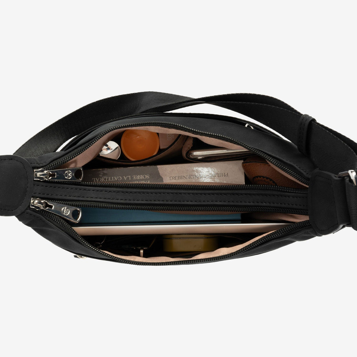 Bolso bandolera Roncal XL - Negro