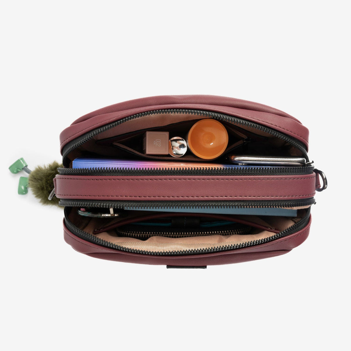 Bolso bandolera pequeño Valira - Burdeos