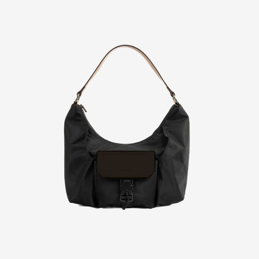 Bolso de hombro con bandolera Alpes - Negro