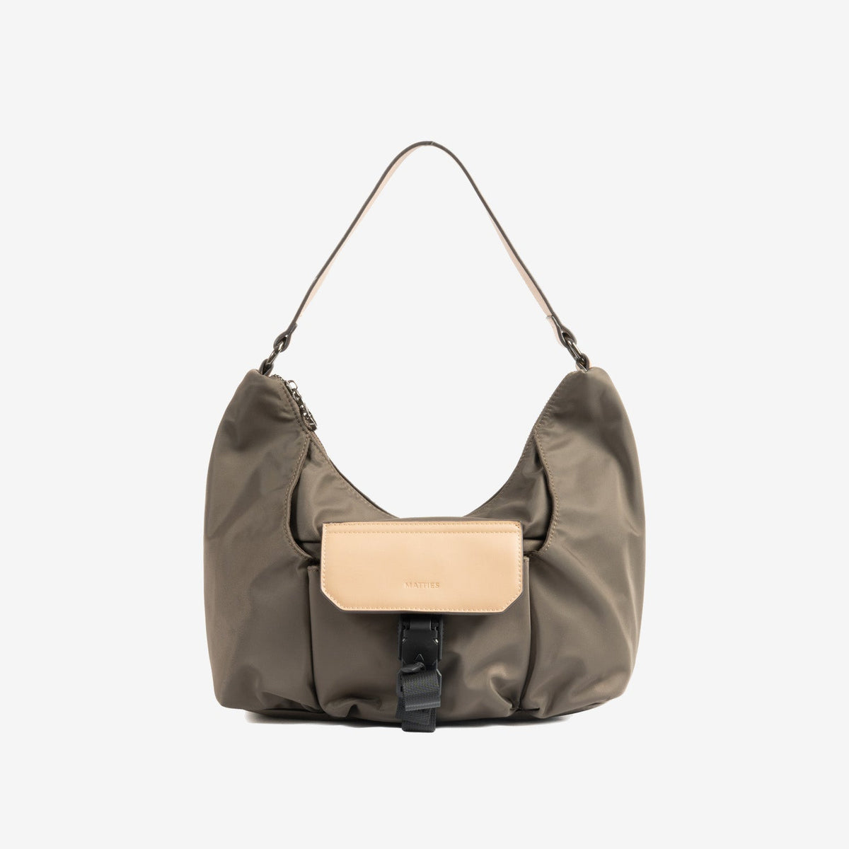 Bolso de hombro con bandolera Alpes - Marrón